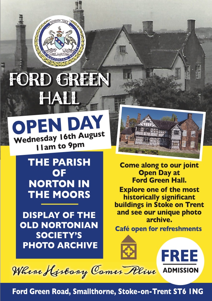 Ford Green Hall Open Day Flyer