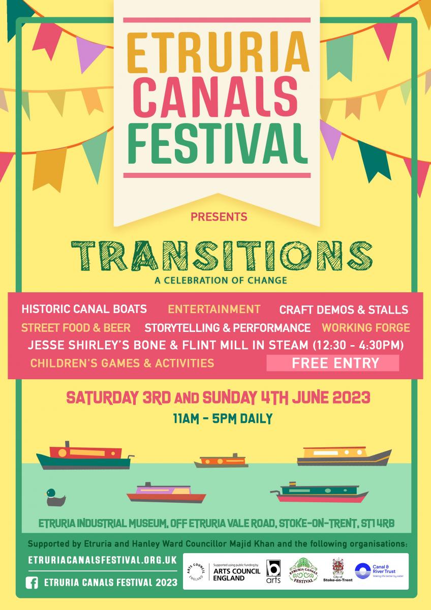 Etruria Canals Festival Poster 2023