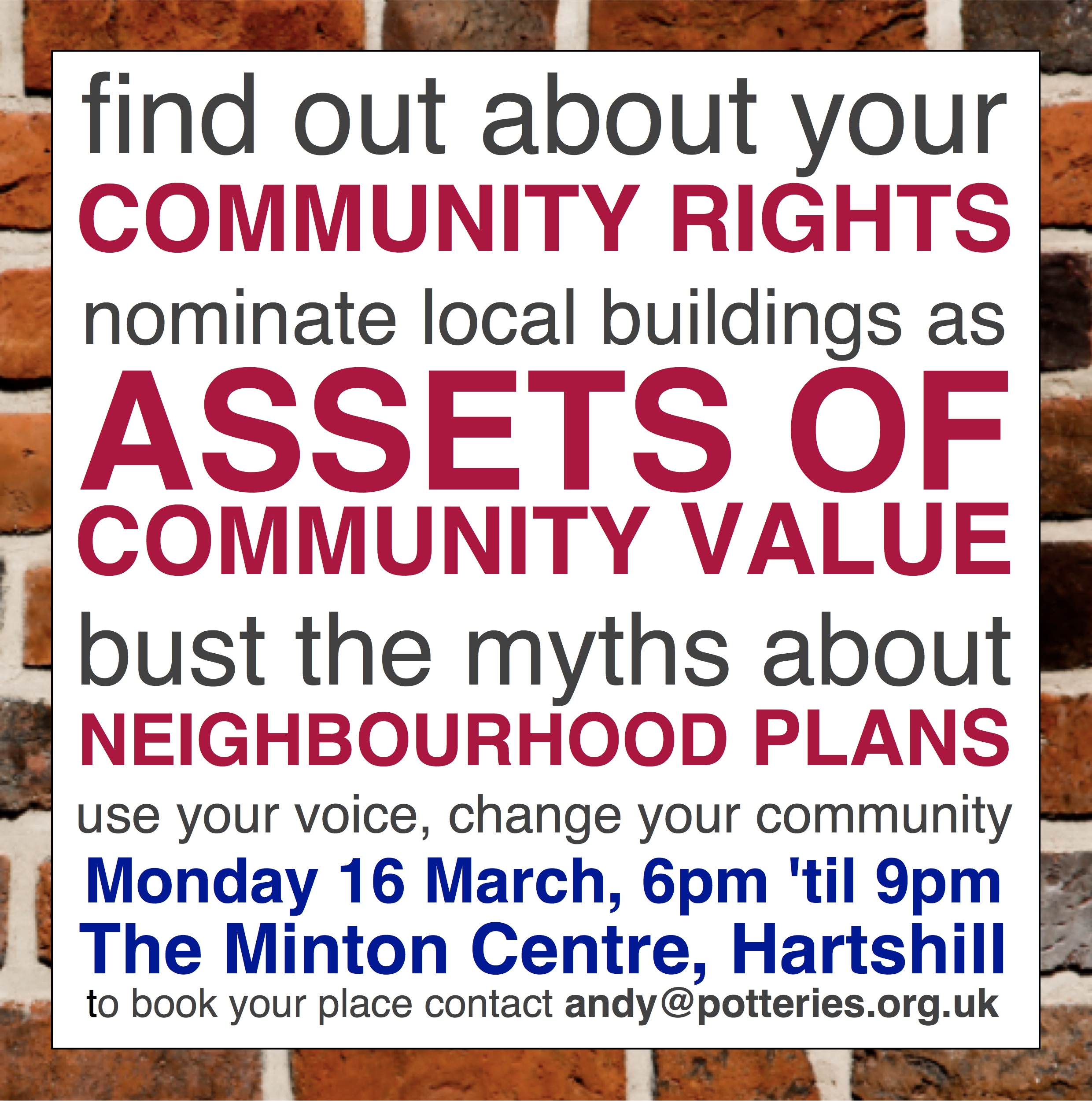 Community Rights Workshop Flyer