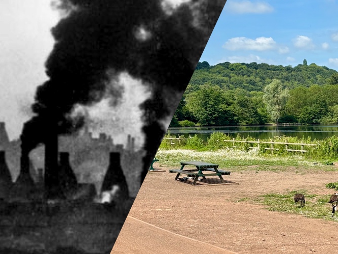 Smoking chimneys and reclaimed land
